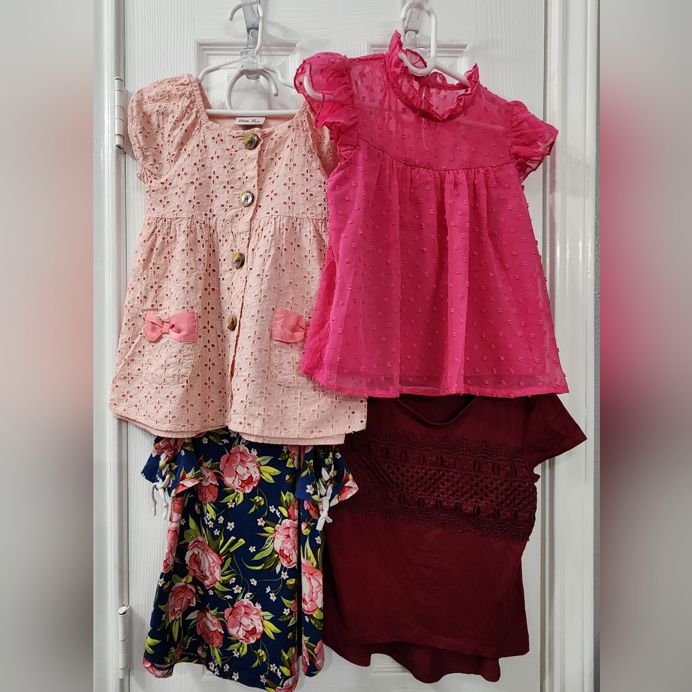Lot of 4 Girls Assorted Tops Size: 6